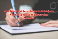 Cara Membuat Surat Lamaran Pekerjaan Kurir Ekspedisi yang Tepat dan Menarik