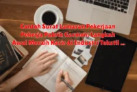 Contoh Surat Lamaran Pekerjaan Pekerja Pabrik Garmen: Langkah Awal Meraih Karir di Industri Tekstil