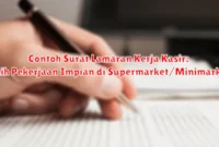 Contoh Surat Lamaran Kerja Kasir: Raih Pekerjaan Impian di Supermarket/Minimarket