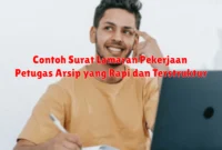Contoh Surat Lamaran Pekerjaan Petugas Arsip yang Rapi dan Terstruktur