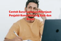 Contoh Surat Lamaran Pekerjaan Penjahit Konveksi yang Baik dan Benar