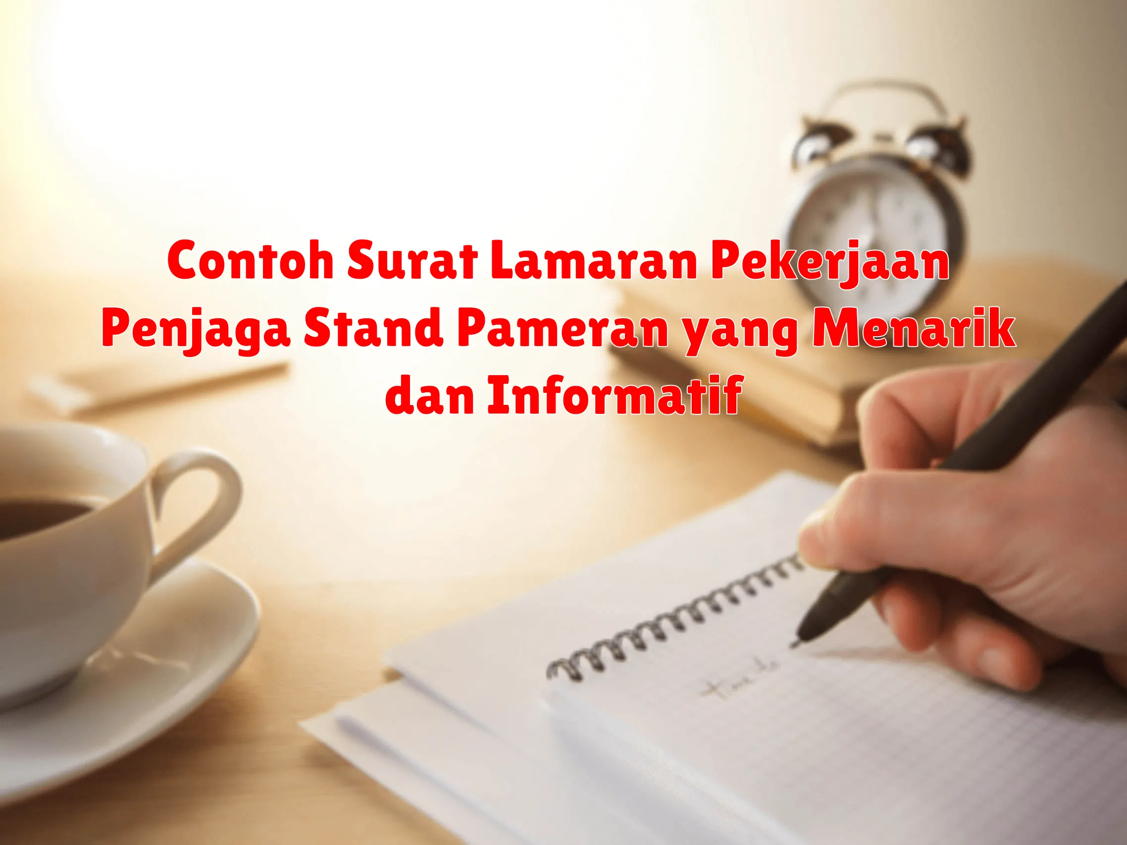 Contoh Surat Lamaran Pekerjaan Penjaga Stand Pameran yang Menarik dan Informatif