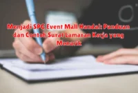 Menjadi SPG Event Mall Handal: Panduan dan Contoh Surat Lamaran Kerja yang Menarik