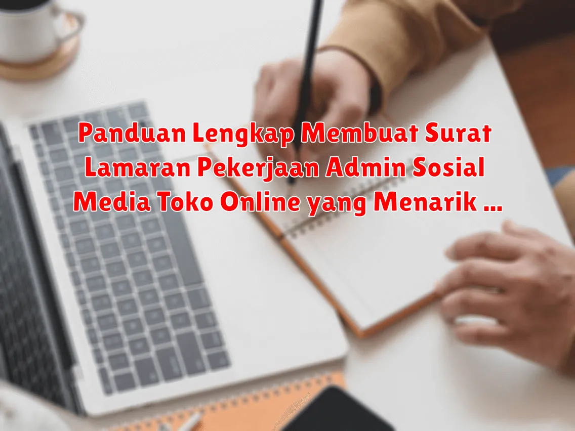 Panduan Lengkap Membuat Surat Lamaran Pekerjaan Admin Sosial Media Toko Online yang Menarik dan Profesional