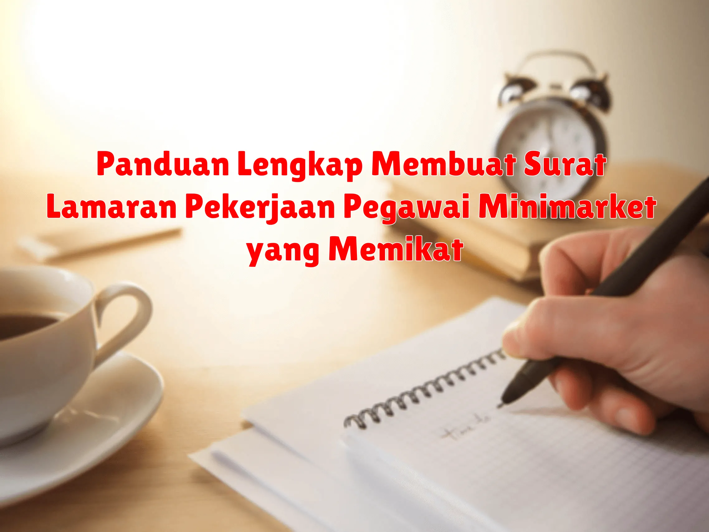 Panduan Lengkap Membuat Surat Lamaran Pekerjaan Pegawai Minimarket yang Memikat