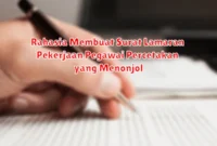 Rahasia Membuat Surat Lamaran Pekerjaan Pegawai Percetakan yang Menonjol