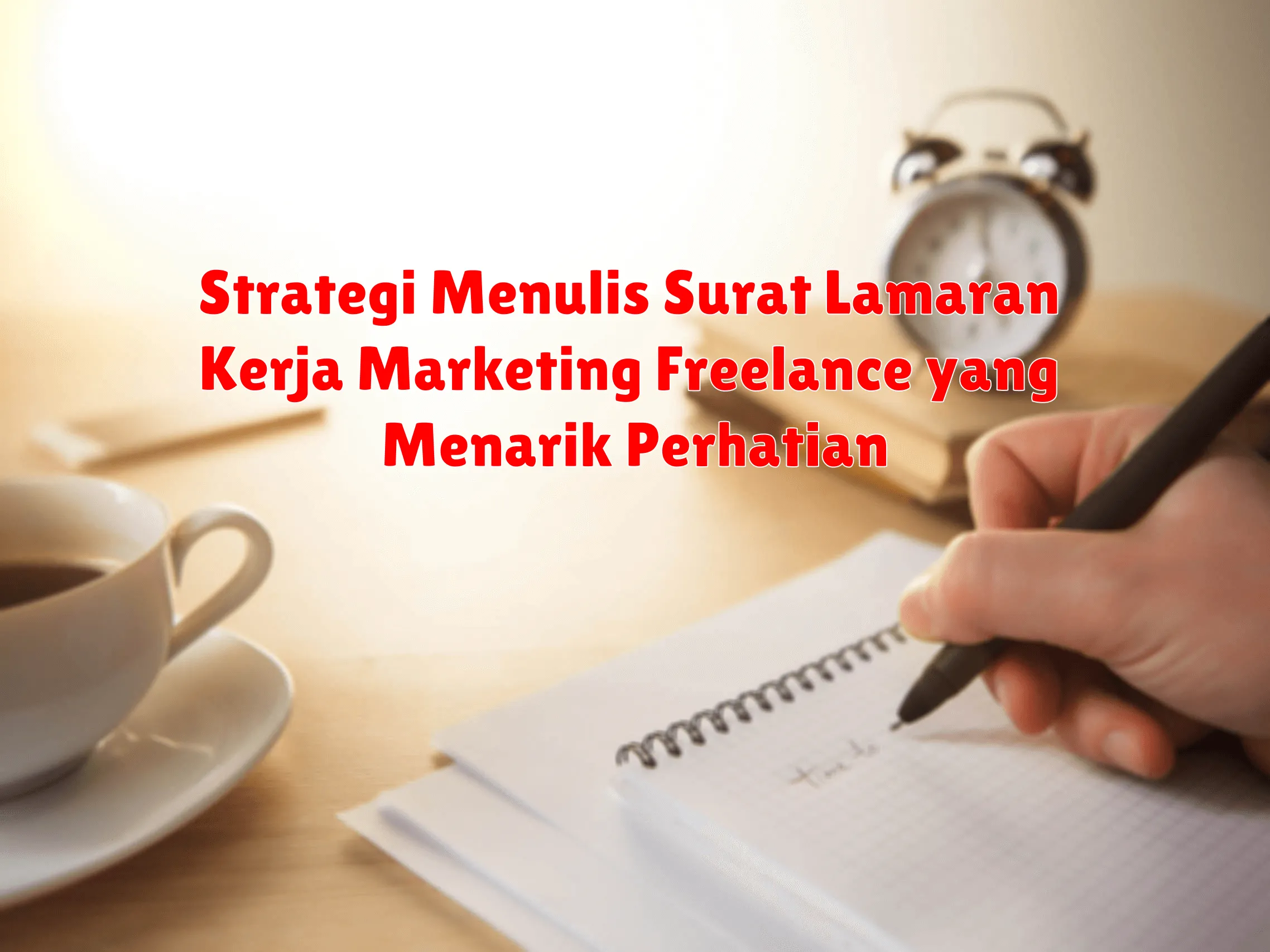 Strategi Menulis Surat Lamaran Kerja Marketing Freelance yang Menarik Perhatian